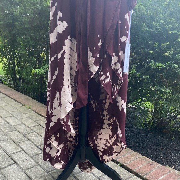 NEW Young Fabulous & Broke Burgundy Tie Dye Dress - Picture 12 of 15